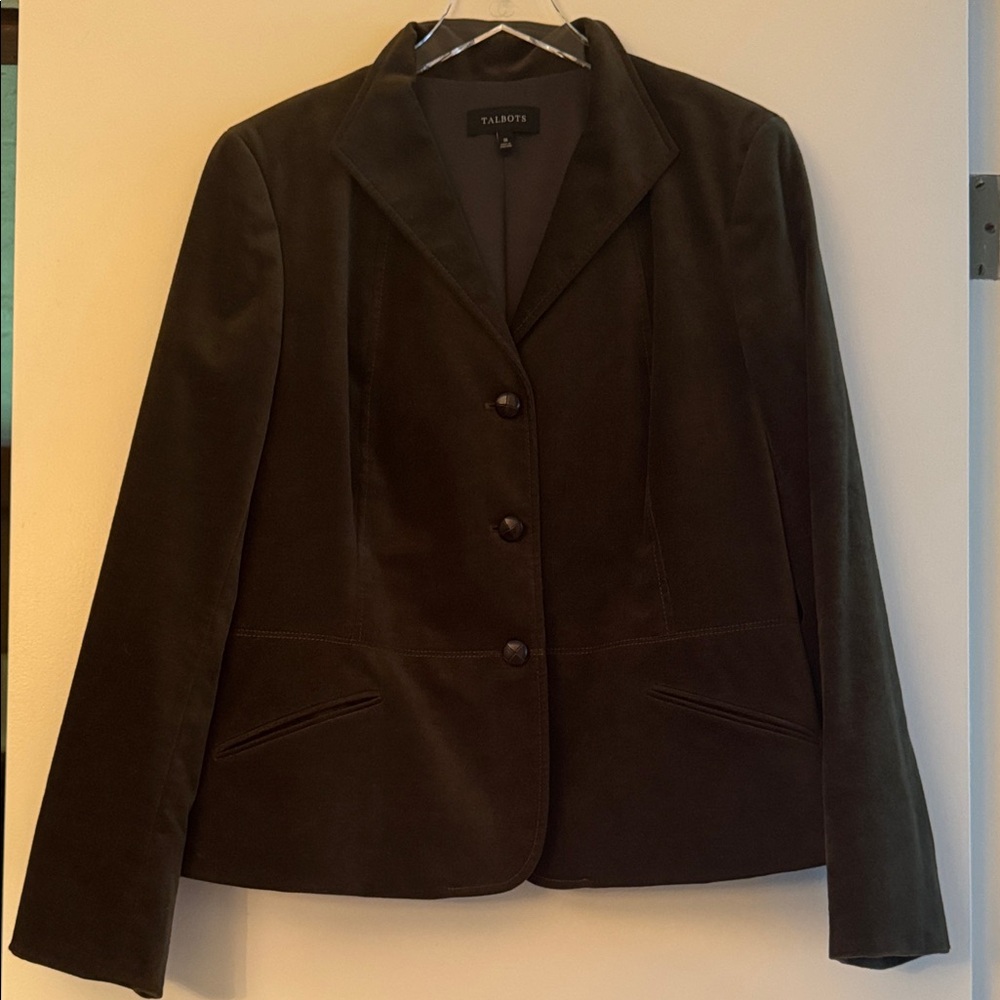 Talbots Velveteen Velvet Women's Blazer
